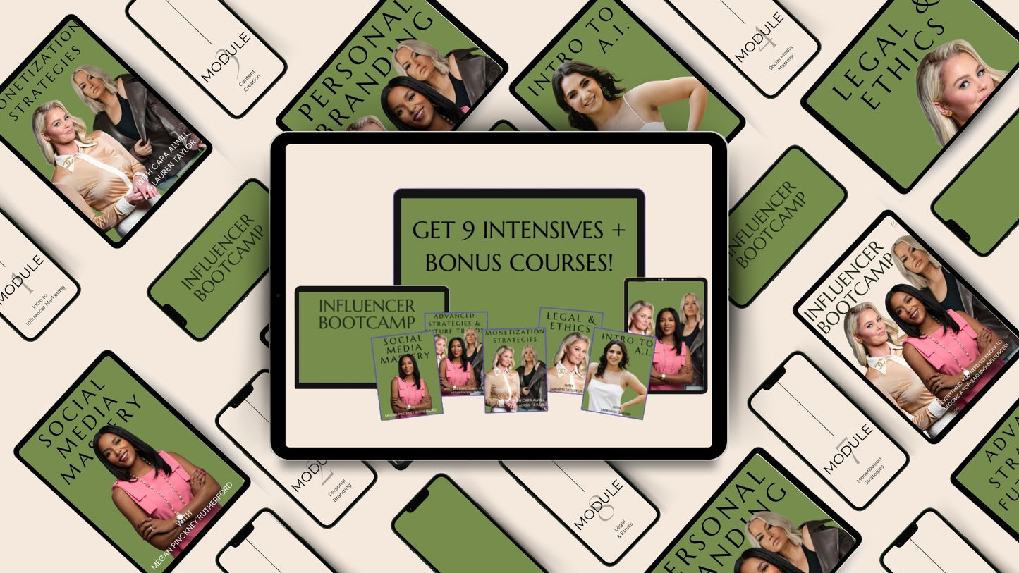 Influencer Bootcamp: The Ultimate Guide to Building Your Brand & Monetizing Your Influence
