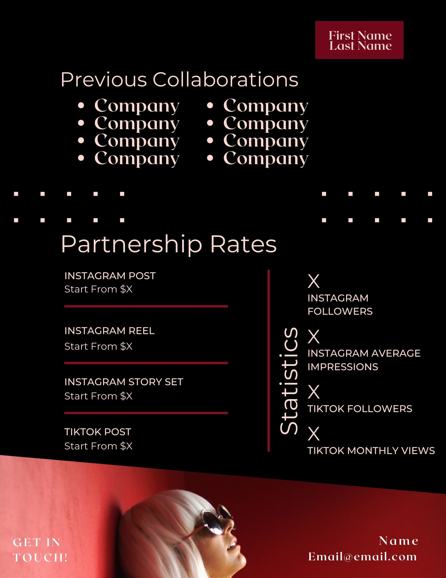 Moody Kit Template for Influencers (Canva Editable)